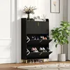 Armoire à chaussures Merax étroite à 3 portes, étagère à Voir les images du produit 10