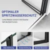 IMPTS Duschkabine Eckeinstieg 90x90cm Mattschwarz Dusche Produktbild-Vorschau 9