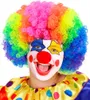 Clown Kinderperücke Regenbogenfarbig Produktbild-Vorschau 1