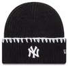 New Era Mlb Chunky Topstitch New York Yankees Cap nero nero Anteprima dell’immagine prodotto 1