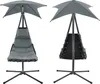 en.casa® Freischwebende Outdoor Hängeliege Stahl-Polyester Produktbild-Vorschau 3