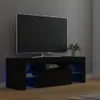 Mobile TV con luci LED nero 120x35x40 cm Anteprima dell’immagine prodotto 4