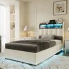 INONEFT Gestoffeerd bed 90x200 cm met USB-poort, Productafbeelding-voorbeeld 7