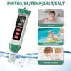 5 in 1 pH Wert Messgerät pH/EC/TDS/Salzgehalt/Temperatur Produktbild-Vorschau 2