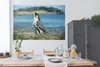 MuchoWow® Poster Wanderfalke - Wasser - Raubvogel 180x120 Produktbild-Vorschau 3