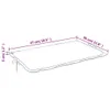 vidaXL Coussin pour chaise longue Rose Tissu Oxford Voir les images du produit 11