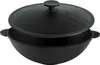 Ø28 cm Wok Bratpfanne aus Gusseisen mit zwei griffen + Produktbild-Vorschau 4