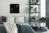 MuchoWow® Poster Weiß - Marmor - Schwarz - Steine 50x50 cm Produktbild-Vorschau 4