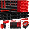 MASKO® Wandregal + Stapelboxen + Werkzeughalter | 45 tlg Produktbild-Vorschau 1