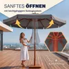 KINGSLEEVE® Holz Sonnenschirm 330 cm UV Schutz 80+ Produktbild-Vorschau 6