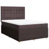 Boxspringbett mit Matratze Dunkelbraun 140x200 cm Stoff Produktbild-Vorschau 1
