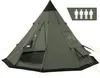 CampFeuer Tipi Zelt Spirit für 4 Personen | Olivgrün | 3000 Produktbild-Vorschau 1