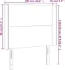 vidaXL LED Kopfteil Weiß 103x16x118/128 cm Kunstleder Produktbild-Vorschau 6