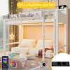 Flieks Etagenbett 90x200cm mit Led, Kinderbett mit Produktbild-Vorschau 6