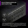 Close-up of the modular ports on a power supply unit, with marketing text. Produktbild-Vorschau