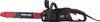 A black and red electric chainsaw is shown against a white background. Produktbild-Vorschau