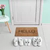 relaxdays Kokos Fußmatte Hello mit Punkten Produktbild-Vorschau 2