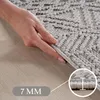 Carpetsale24 Teppich Wohnzimmer Bouclé Schlingenflor Skandi Produktbild-Vorschau 3
