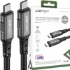 ACEFAST C1-09, 1 m, USB C, USB C, 40 Gbit/s, Černá, Šedá Náhled obrázku produktu 1