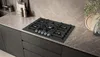 Siemens iQ700, Gaskochfeld, 75 cm, Hartglas, Schwarz, Produktbild-Vorschau 4