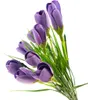 Bouquet di crochi artificiali in erba Composizione Anteprima dell’immagine prodotto 8