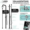 Edelstahl Gartendusche rostfrei V2A AISI 304 Warmwasser Produktbild-Vorschau 7