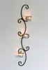 DanDiBo świecznik ścienny metalowy czarny Emma 68 cm Podgląd zdjęcia produktu 5