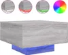 vidaXL Table basse avec lampes LED Gris Sonoma 55x55x31 cm Voir les images du produit 1