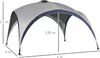 A diagram of a gazebo with dimensions indicated. Anteprima dell’immagine prodotto