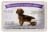 Blechschild Spruch 18x12cm Tiere Dackel willkommen wohne Produktbild-Vorschau 1