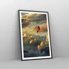 Gerahmtes Poster - Schwarzer Rahmen - Wolken Ballon Flug - Produktbild-Vorschau 8