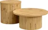 Merax runder Couchtisch 2er-Set aus MDF, doppelte Produktbild-Vorschau 5