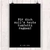 Mr. & Mrs. Panda Bild Für dich soll's heute... DIN A4 - Produktbild-Vorschau 2