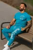 Herren Jogginghose | Monte Carlo 592  Türkis/Weiss XXL Produktbild-Vorschau 5