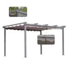 Angel Living Pergola aus Aluminium in anthrazit, Dachrohre Produktbild-Vorschau 4