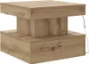 vidaXL Tavolino con luci LED Rovere artigianale 50x50x40 cm Anteprima dell’immagine prodotto 6