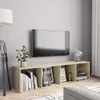 vidaXL Bücherregal/TV-Schrank Sonoma-Eiche 143×30×36 cm Produktbild-Vorschau 2