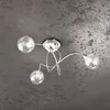Plafonnier contemporain Super Ball Métal Chrome Verre Pirex Voir les images du produit 1