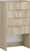 A chest of drawers with a wood-grain finish against a white background. Náhled obrázku produktu