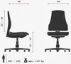 Topstar Drehhocker SITNESS 40 Rollhocker Arbeitshocker, Produktbild-Vorschau 6