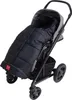 A black and gray Kaiser Iglu Thermo Fleece footmuff is shown in a stroller. Produktbild-Vorschau