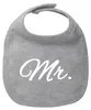 Huuraa Baby Lätzchen Mr. Schriftzug Heather Grey Produktbild-Vorschau 1