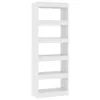 Libreria/divisorio bianco 60x30x166 cm in materiale ligneo Anteprima dell’immagine prodotto 1