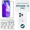 2x szkło ochronne z aplikatorem do iPhone'a 15 Pro 9H z Podgląd zdjęcia produktu 4