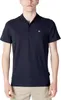 Herren Kurzarm-Poloshirt Blau mit Stickerei und Knopfleiste Produktbild-Vorschau 3