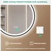 PESENXAN 60cm Spiegel Schwarz mit Beleuchtung – Dimmbar, 3 Produktbild-Vorschau 3