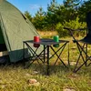 Campingtisch ultraleicht mit 2 Getränkehaltern - 48 x 48 cm Produktbild-Vorschau 7