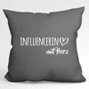 Huuraa Kissen Influencerin mit Herz 40x40cm mit Füllung Produktbild-Vorschau 1
