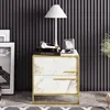 Skye Decor, Polka - biela, nočné stolíky a skrinky, zlatá, Náhľad obrázku produktu 2