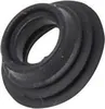 A close-up, isolated shot of a black rubber gasket. Anteprima dell’immagine prodotto